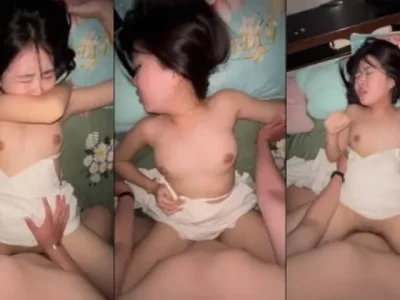Da trắng hàng múp vừa chơi em còn lấy tay xoa vú