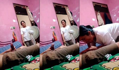 Đang quay tay thì mẹ bất ngờ vô phòng thanh niên bắt mẹ bú cu