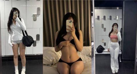 Em gymer thân hình săn chắc nhập cuộc tập thể cuồng nhiệt hết mình