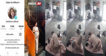 Cô giáo Mai Anh dạy tiếng Anh bị lộ clip riêng tư với anh học viên trưởng thành